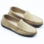 Mocassins Hommes en daim beige 178 Hight Quality