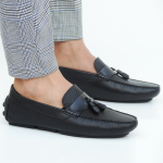 Mocassins Hommes en cuir noir 197 Hight Quality