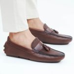 Mocassins Hommes en cuir tabac 197 Hight Quality