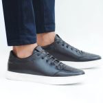 Espadrille en cuir noir cuirel bzy