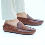 Mocassins Hommes en cuir Tabac 192 Hight Quality