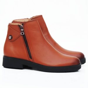 bottines femme en cuir TABAC 038