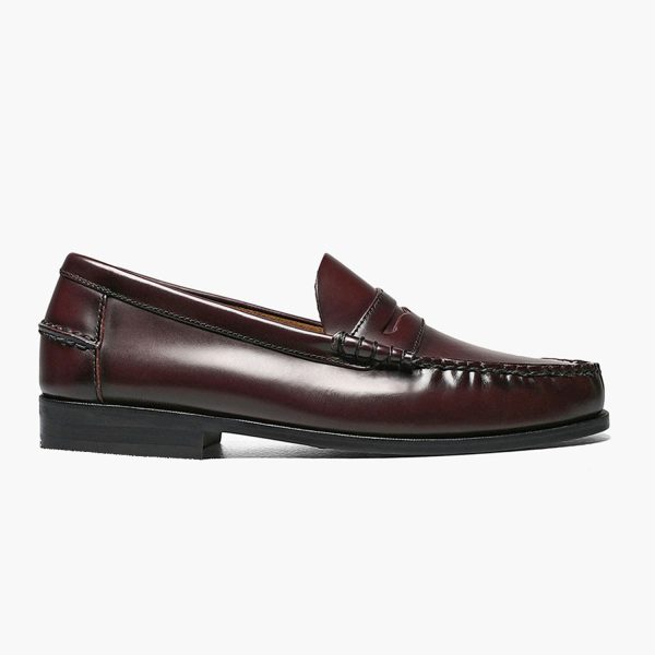 Chaussures SLIP-ON PENNY CLASSIC 600D en cuir Bordeau