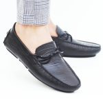 Mocassins Hommes en cuir noir 195 Hight Quality
