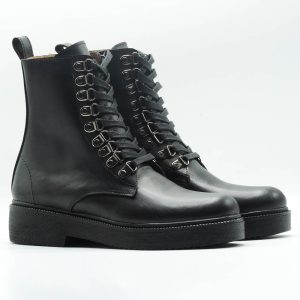 bottes femme en cuir noir 447