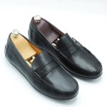 Mocassins Hommes en cuir noir 198 Hight Quality
