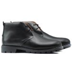 bottines homme en cuir noir RB01 Hight Quality