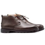 bottines homme en cuir marron RB01 Hight Quality
