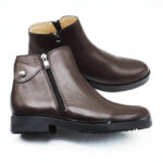bottines femme en cuir marron 038m