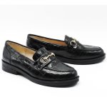 Mocassins College en cuir femmes M04