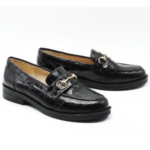 Mocassins College en cuir femmes M04