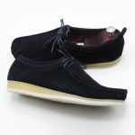 Chaussures wallabies Hight Quality en daim noir D855