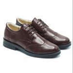 Derbies femmes en cuir marron CM01