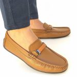 MOCASSINS Hommes en cuir TABAC IS77 Hight Quality