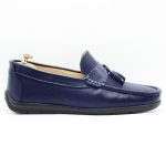 Mocassins Hommes en cuir BLEU 19B7 Hight Quality