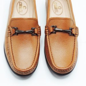 MOCASSINS A BOUCLES Hommes en Cuir Tabac B478 Hight Quality