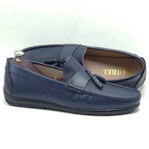 Mocassins Hommes en cuir BLEU 19B7 Hight Quality