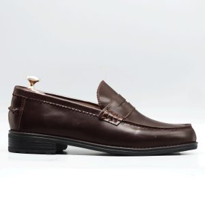 Chaussures SLIP-ON PENNY CLASSIC 600D en cuir marron