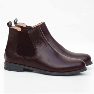 bottines Chelsea boot femme en cuir marron 333