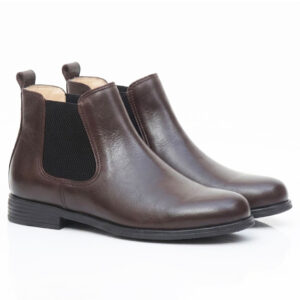 bottines Chelsea boot femme en cuir marron 333