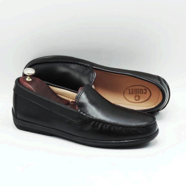 Mocassins Hommes en cuir noir 19DD2 Hight Quality