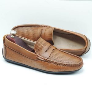 MOCASSIN Hommes en Cuir Tabac MSTPH