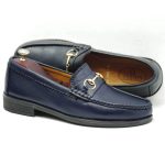 Chaussures À boucle en cuir BLEU ITA4
