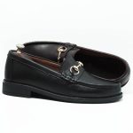 Chaussures À boucle en cuir NOIR ITA4