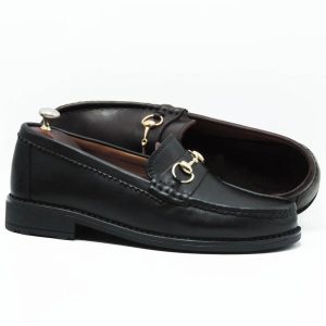 Chaussures À boucle en cuir NOIR ITA4