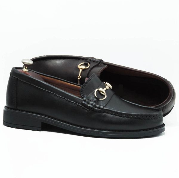 Chaussures À boucle en cuir NOIR ITA4