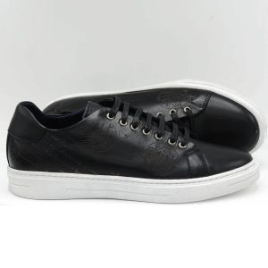 Basket en cuir noir yb5
