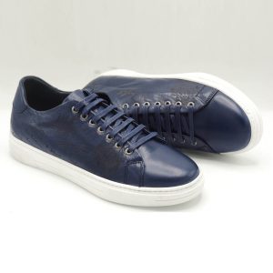 Basket en cuir bleu yb5