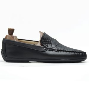 Mocassins Hommes en cuir noir i012 Hight Quality