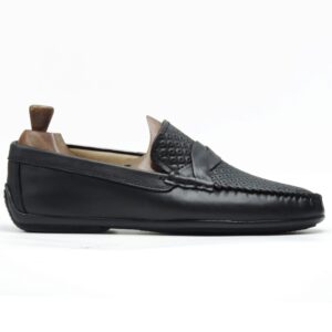 Mocassins Hommes en cuir noir i012 Hight Quality