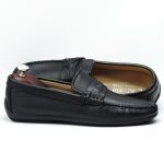 Moccasins Hight Quality en cuir noir college 7472