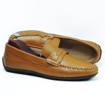 Moccasins Hight Quality en cuir tabac college 7472