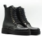 bottes femme en cuir noir 447