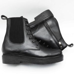 bottines femme en cuir noir 443