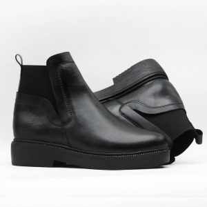 bottes femme en cuir noir 448