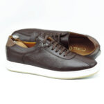 Basket en cuir MARRON YB01