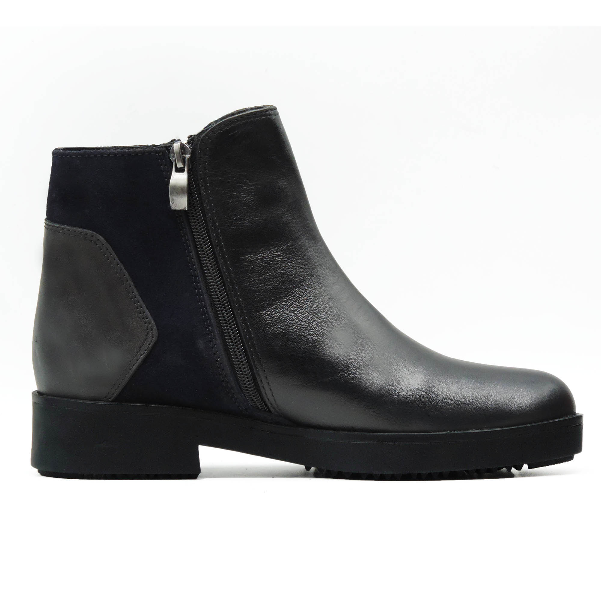 bottines femmes en cuir noir F4\45 - Image 2