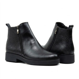 bottes femme en cuir noir 449