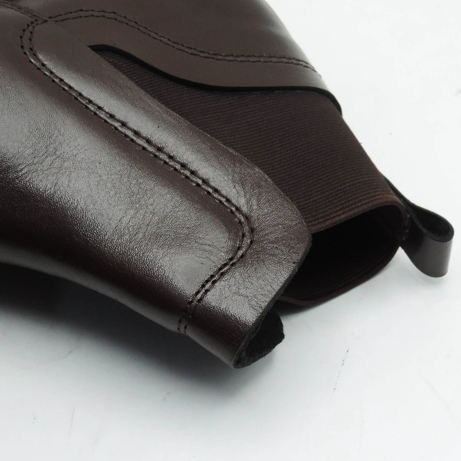 bottines femme en cuir marron 448stm - Image 4