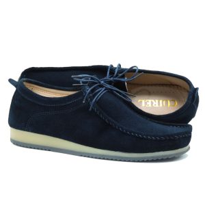 Chaussures wallabies Hight Quality en daim bleu D855mst
