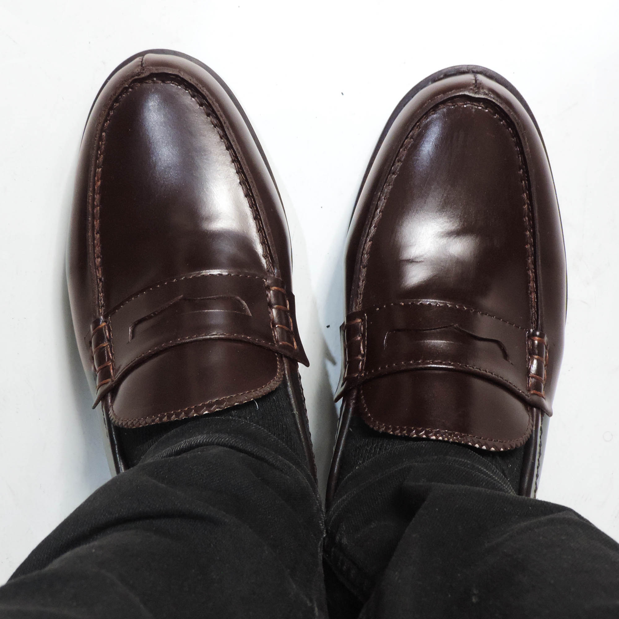 Chaussures SLIP-ON PENNY CLASSIC 600D en cuir marron - Image 2