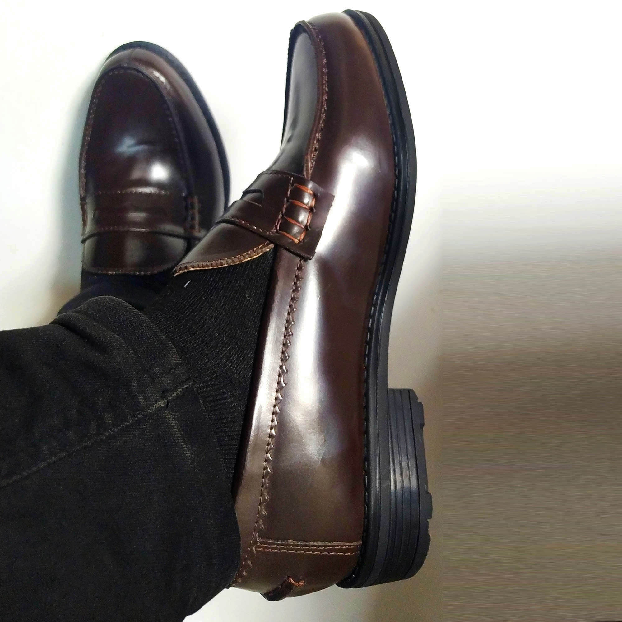 Chaussures SLIP-ON PENNY CLASSIC 600D en cuir marron
