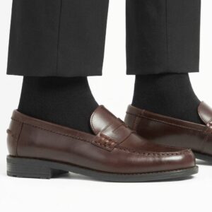 Chaussures SLIP-ON PENNY CLASSIC 600D en cuir marron